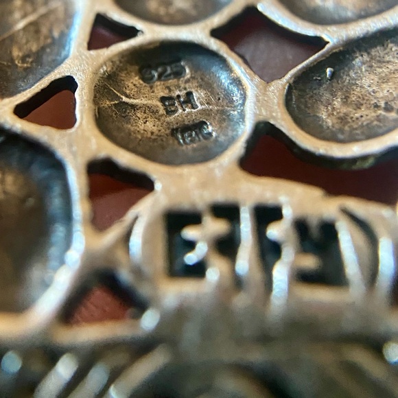 Effy Balissima Sterling Silver & 18K Gold Accents Cuff Bracelet size 7 1/4” - Picture 7 of 8